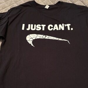 Nike Black Graphic Tee medium